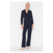 Trendyol Navy Blue Belted Jumpsuit