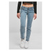 Dámské džíny Urban Classics Low Waist Straight - tinted lightblue washed