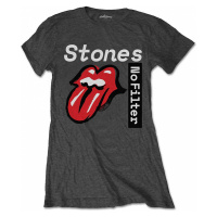 Rolling Stones tričko, No Filter Text Charc, dámské