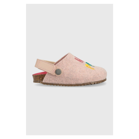Dětské papuče Garvalin růžová barva Garvalín