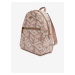 Růžový dámský vzorovaný batoh Guess Vikky