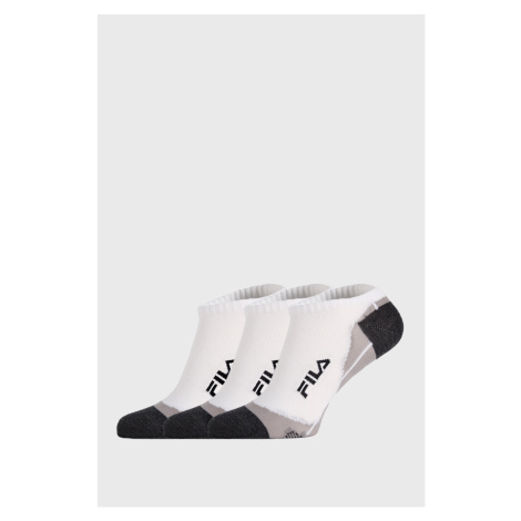 3 PACK ponožek FILA Invisible bílé