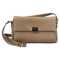 Módní dámská koženková crossbody kabelka Thilde, taupe