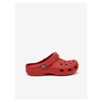 Červené dětské pantofle Crocs