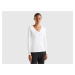 Benetton, Long Sleeve T-shirt With V-neck