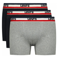 Pánské boxerky 3Pack 37149-0544 black/grey - Levi's