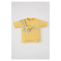 DEFACTO Baby Boy Crew Neck Animal Patterned Short Sleeve T-Shirt