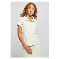 Urban Classics / Ladies Towel Polo Tee palewhite