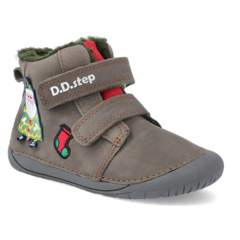 Barefoot dětské zimní boty D.D.step W070-583A hnědé