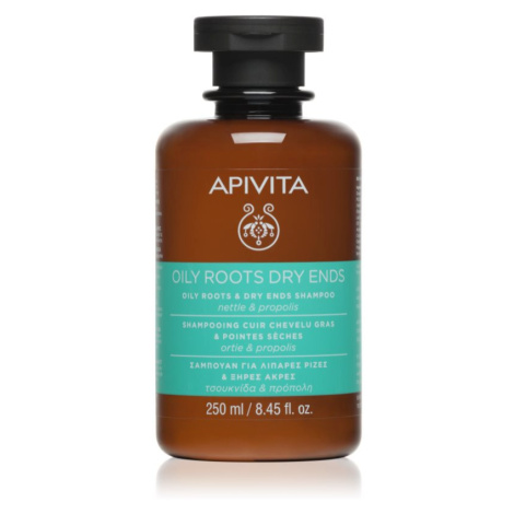 Apivita Holistic Hair Care Nettle & Propolis šampon pro mastnou vlasovou pokožku a suché konečky