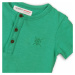 Tričko chlapecké s krátkým rukávem, Minoti, 1HENLEY 5, zelená