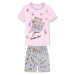 Dívčí pyžamo KUGO WP0915, světlejší růžová / šedé kraťasy Barva: Růžová světlejší