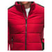 Men's quilted winter jacket C573 - red