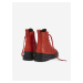 Červené dámské kotníkové kožené boty Camper Noray