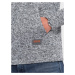 Ombre Clothing Nevšední melírovaná šedá mikina s kapucí V1 SSNZ-0147