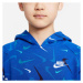 Nike SPORTSWEAR Chlapecká mikina, modrá, velikost