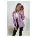 Elegantní sako s klopami světle fialové