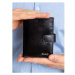 Černá kožená pánská peněženka