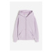 H & M - Oversized bunda na zip - fialová