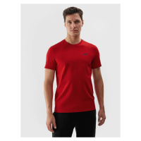 Pánské hladké tričko regular 4F - červené