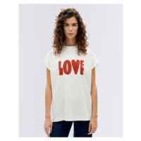 Thinking MU Love Volta T-Shirt SNOW WHITE