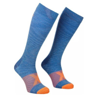 Ortovox Tour Compression Long M Safety Blue Ponožky
