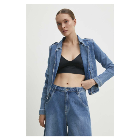 Džínová bunda Answear.LAB dámská, přechodná