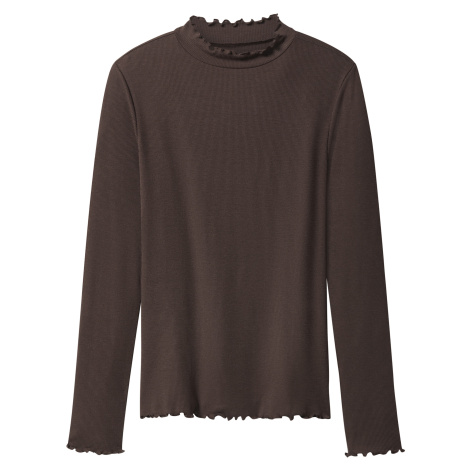 esmara® Dámské triko s dlouhými rukávy (hnědá)