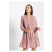 Bonprix BODYFLIRT tunikové šaty s krajkou Barva: Růžová, Mezinárodní