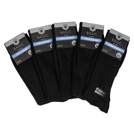 Star Socks bavlněné pánské ponožky SET 5 - černé