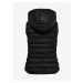 Černá dámská prošívaná vesta s kapucí ONLY New Tahoe