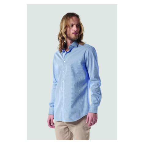 Košile la martina man shirt l/s stretch custom fit modrá | Modio.cz