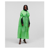 Kabát karl lagerfeld hun's pick voluminous raincoat zelená