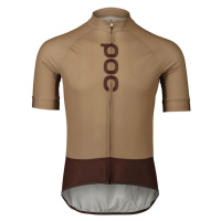 POC Cyklistický dres s krátkým rukávem - ESSENTIAL ROAD - hnědá