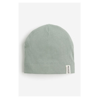 H & M - Žebrovaná čepice - zelená