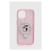 Obal na telefon Karl Lagerfeld iPhone 15 6.1 růžová barva