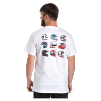 Meatfly pánské tričko Helmut White | Bílá