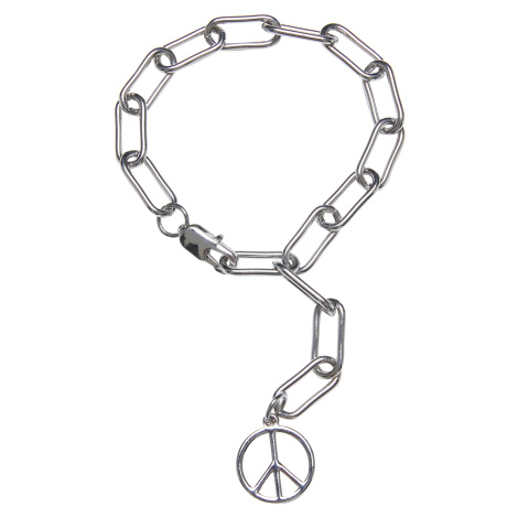 Y Chain Peace náramek - stříbrné barvy Urban Classics