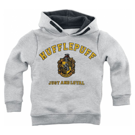 Harry Potter Kids - Hufflepuff - Just And Loyal detská mikina s kapucí prošedivelá