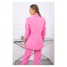 Elegantní souprava saka a kalhot růžové barvy