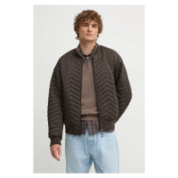 Oboustranná dětská bomber bunda Emporio Armani pánská, zelená barva, přechodná, oversize, 6D1B71