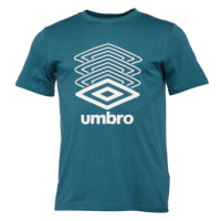 Umbro FW TERRACE LARGE LOGO GRAPHIC TEE Pánské triko, tmavě zelená, velikost