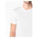 Pětipack bílých pánských triček AGEN - S