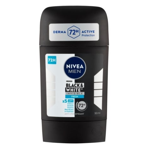 NIVEA - NIVEA MEN Tuhý AP B&W Invisible Fresh Deodoranty 50 ml male