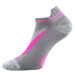 Voxx Rex 10 Unisex sportovní ponožky - 3 páry BM000000596300100252 šedá/růžová