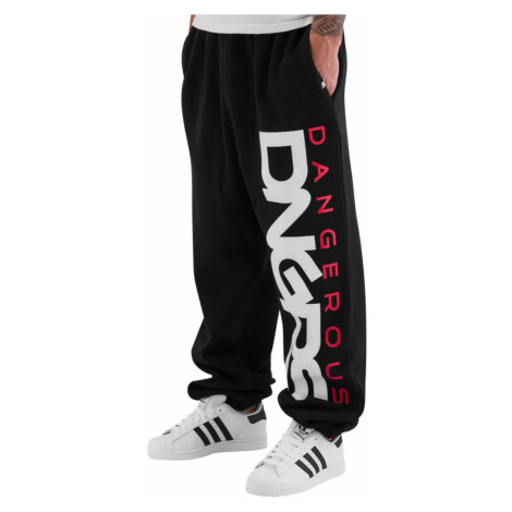Dangerous DNGRS kalhoty pánské Sweat Pant Classic in black tepláky