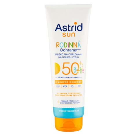 Astrid Sun Rodinná ochrana opalovací mléko SPF50+ 250 ml