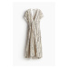 H & M - Oversized bavlněné šaty - bílá