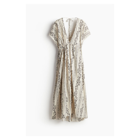 H & M - Oversized bavlněné šaty - bílá H&M
