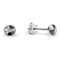 Náušnice šedé se Swarovski Elements Pinpoint Studs K2038SS10LTCHR Light Chrom